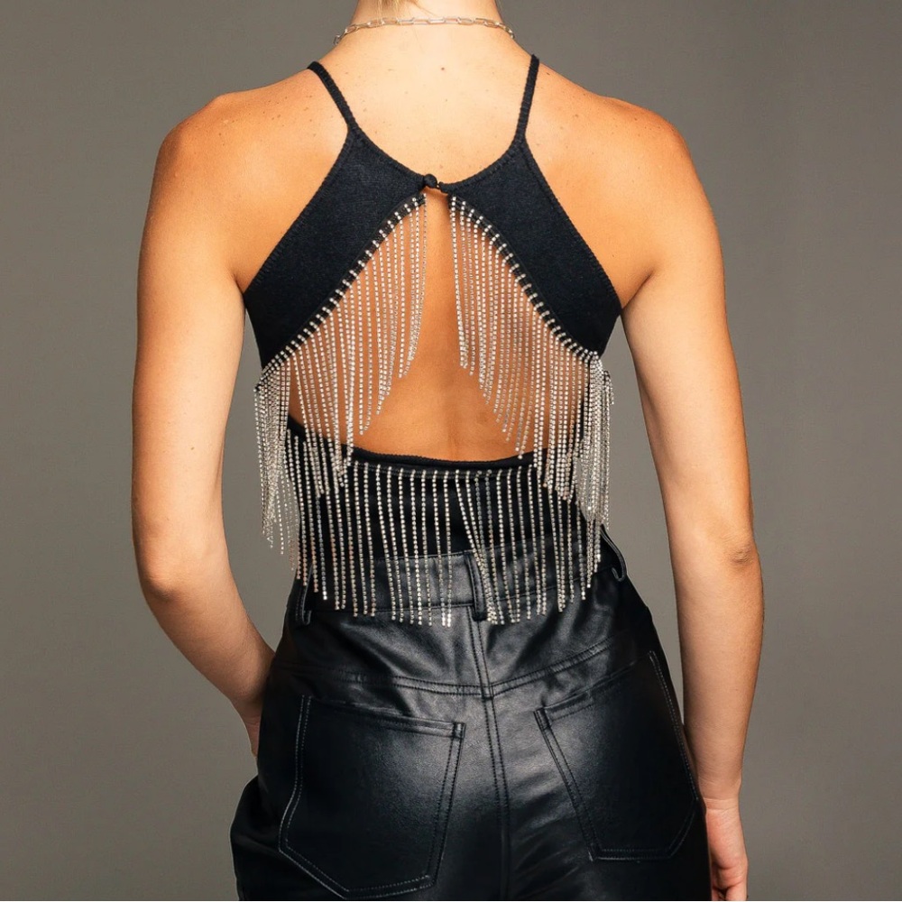 RHINESTONE BODY SUIT